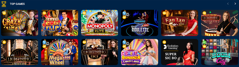 popular games live casino mostbet